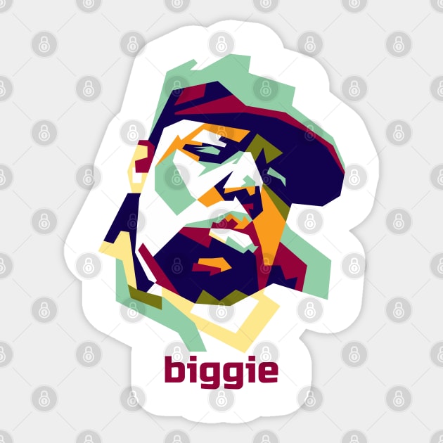 WPAP abstract  rapper Sticker by smd90